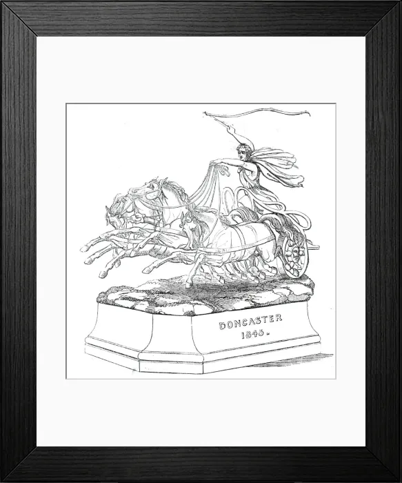 Framed Print : The Doncaster Cup, 1845. Creator: Unknown Framed Print : The Doncaster Cup, 1845. Creator: Unknown
