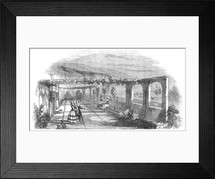 Framed Print : Madeirese villa, near Funchal, 1845. Creator: Unknown Framed Print : Madeirese villa, near Funchal, 1845. Creator: Unknown