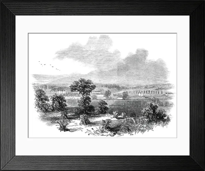 Framed Print : New Swindon, 1845. Creator: Ebenezer Landells Framed Print : New Swindon, 1845. Creator: Ebenezer Landells
