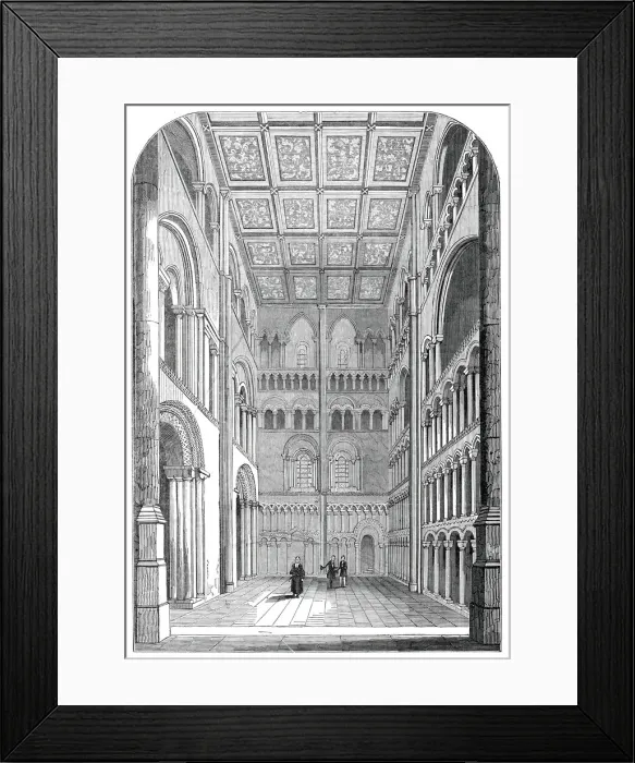 Framed Print : South-west transept of Ely Cathedral, restored, 1845. Creator: Unknown Framed Print : South-west transept of Ely Cathedral, restored, 1845. Creator: Unknown