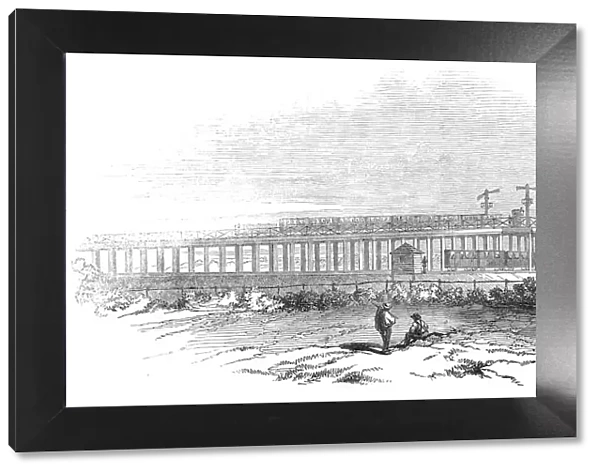 Viaduct on the Croydon Atmospheric Railway... 1845. Creator: Unknown