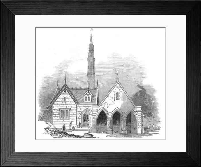 Framed Print : Engine-house, at Croydon, 1845. Creator: Unknown Framed Print : Engine-house, at Croydon, 1845. Creator: Unknown