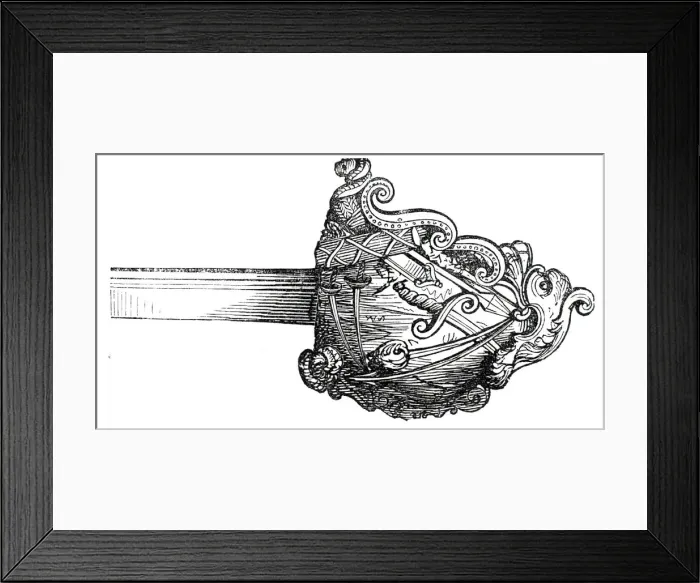Framed Print : Sword of the Pretender, 1845. Creator: Unknown Framed Print : Sword of the Pretender, 1845. Creator: Unknown