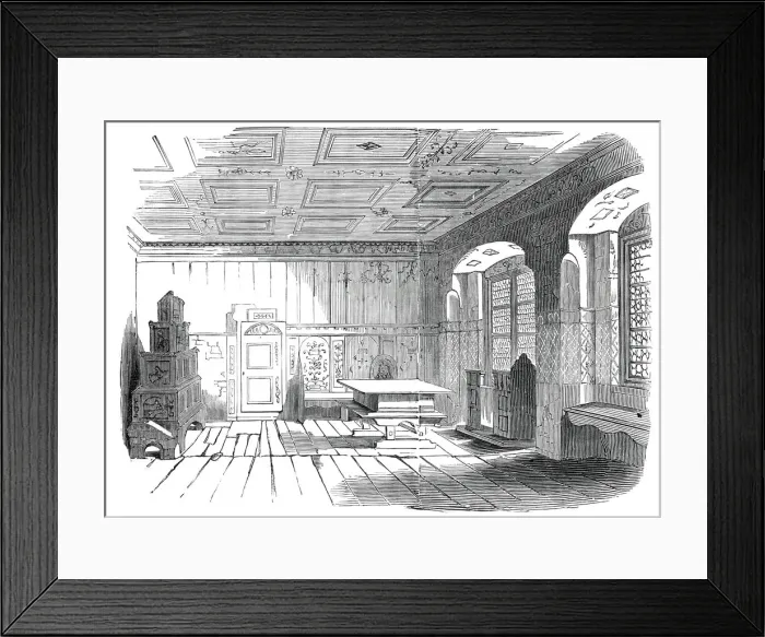 Framed Print : Luthers Chamber, at Wittenberg, 1845. Creator: Unknown Framed Print : Luthers Chamber, at Wittenberg, 1845. Creator: Unknown