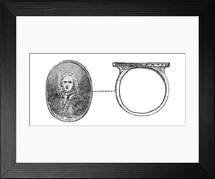 Framed Print : Signet-ring of the Pretender, 1845. Creator: Unknown Framed Print : Signet-ring of the Pretender, 1845. Creator: Unknown