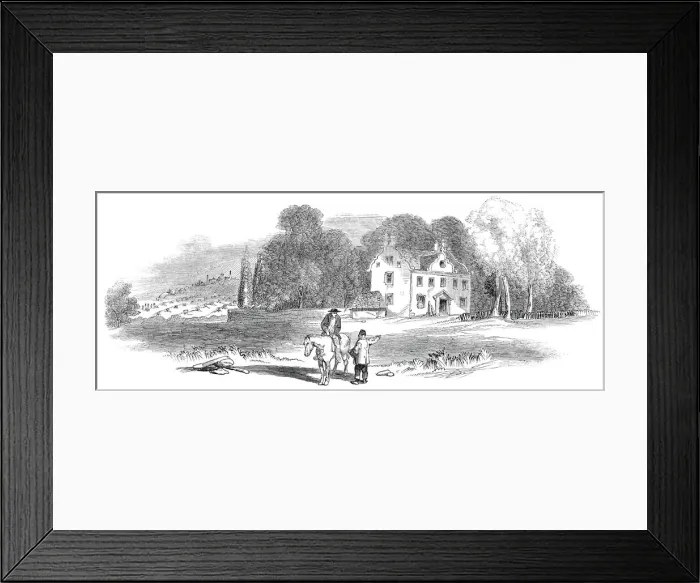 Framed Print : Col. Gardiners house, and field of Prestonpans, 1845. Creator: Unknown Framed Print : Col. Gardiners house, and field of Prestonpans, 1845. Creator: Unknown