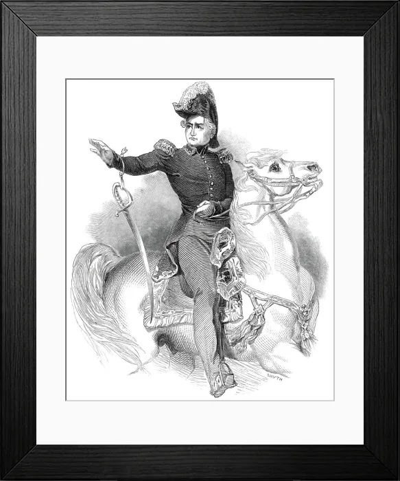 Framed Print : Marshal Bugeaud, from a picture by Horace Vernet, 1845. Creator: Unknown Framed Print : Marshal Bugeaud, from a picture by Horace Vernet, 1845. Creator: Unknown