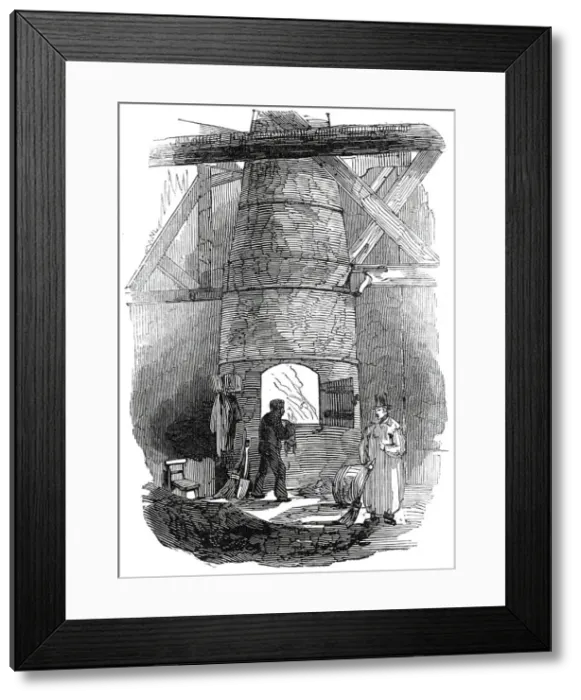 Framed Print : The Kiln, London Docks, 1845. Creator: Unknown Framed Print : The Kiln, London Docks, 1845. Creator: Unknown