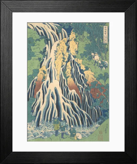 Framed Print : Kirifuri Waterfall at Kurokami Mountain in Shimotsuke (Shimotsuke Kurokamiyama Kirifur Framed Print : Kirifuri Waterfall at Kurokami Mountain in Shimotsuke (Shimotsuke Kurokamiyama Kirifur