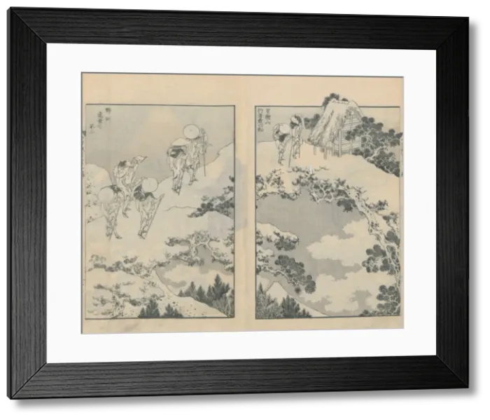 Framed Print : Fugaku Hyakkei, 1834-35. Creator: Hokusai Framed Print : Fugaku Hyakkei, 1834-35. Creator: Hokusai