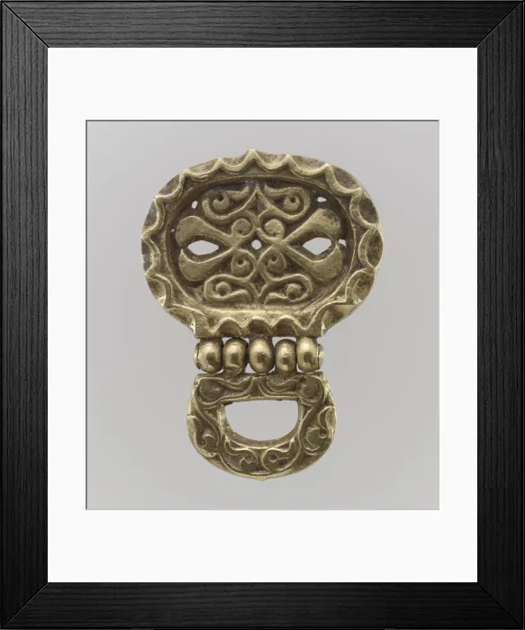 Framed Print : Gold Belt Mount with Loop, Avar, 700s. Creator: Unknown Framed Print : Gold Belt Mount with Loop, Avar, 700s. Creator: Unknown