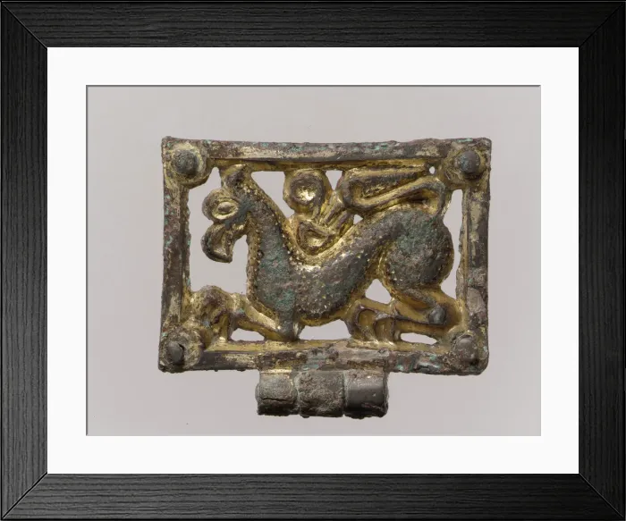 Framed Print : Belt Fitting, Avar, 8th-9th century. Creator: Unknown Framed Print : Belt Fitting, Avar, 8th-9th century. Creator: Unknown