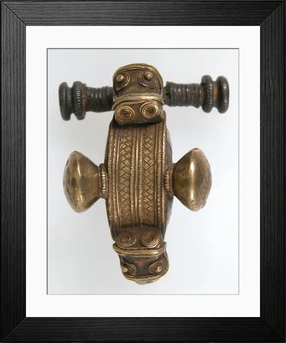 Framed Print : Bow Brooch, Baltic or Scandinavian, 7th century. Creator: Unknown Framed Print : Bow Brooch, Baltic or Scandinavian, 7th century. Creator: Unknown