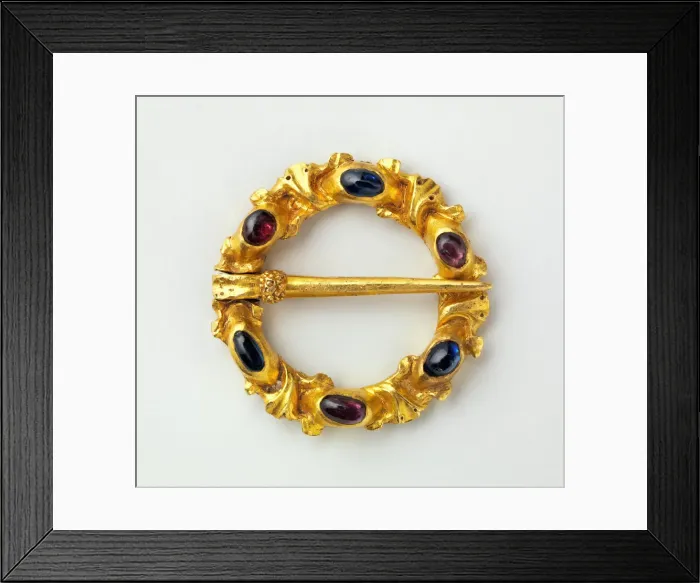 Framed Print : Ring Brooch, British or French, 1250-1300. Creator: Unknown Framed Print : Ring Brooch, British or French, 1250-1300. Creator: Unknown