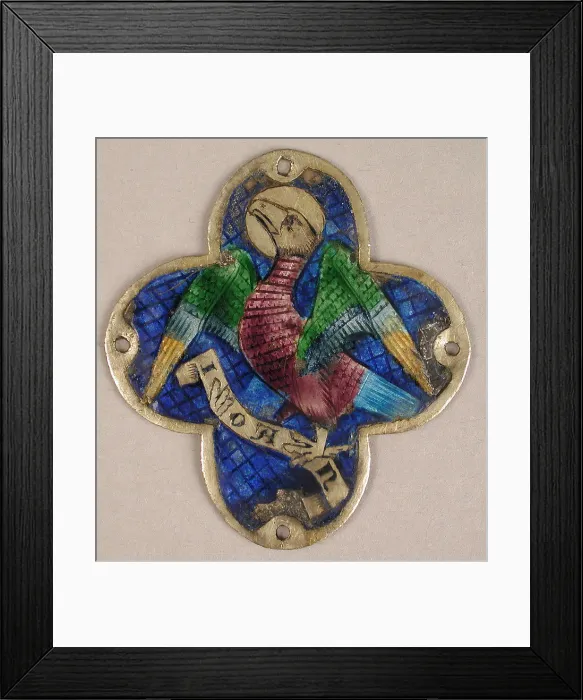Framed Print : Plaque with the Eagle of Saint John, Catalan, 14th century. Creator: Unknown Framed Print : Plaque with the Eagle of Saint John, Catalan, 14th century. Creator: Unknown