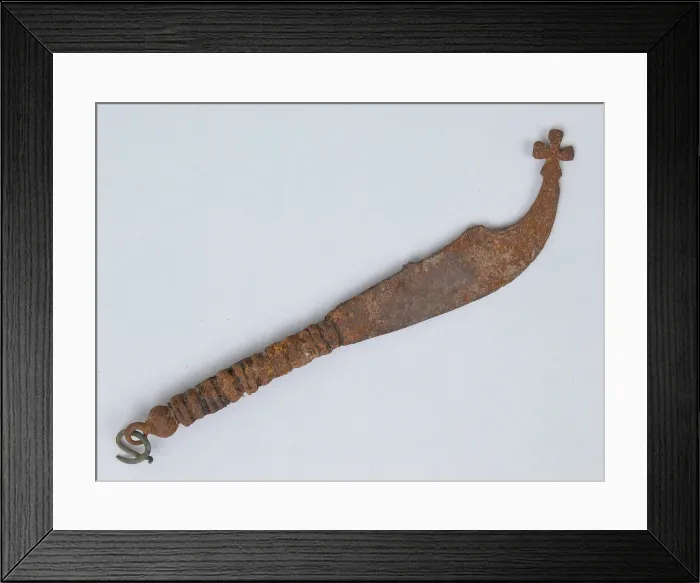 Framed Print : Knife, Coptic, 580-640. Creator: Unknown Framed Print : Knife, Coptic, 580-640. Creator: Unknown