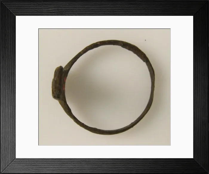 Framed Print : Ring, Coptic, 4th century. Creator: Unknown Framed Print : Ring, Coptic, 4th century. Creator: Unknown