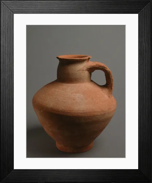 Framed Print : Jug with Handle, Coptic, 4th-7th century. Creator: Unknown Framed Print : Jug with Handle, Coptic, 4th-7th century. Creator: Unknown