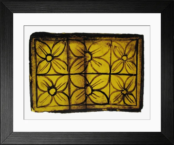 Framed Print : Glass Fragment, European, 14th-15th century. Creator: Unknown Framed Print : Glass Fragment, European, 14th-15th century. Creator: Unknown