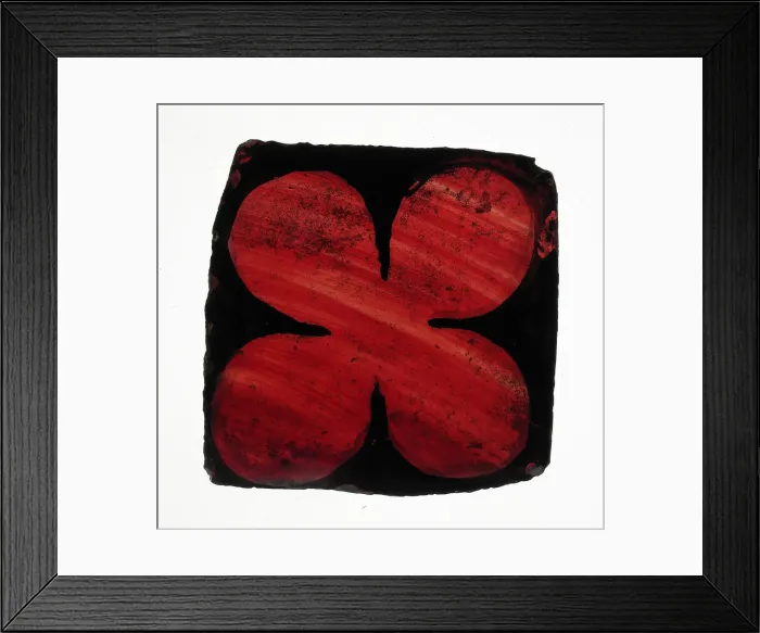 Framed Print : Glass Fragment, European, 14th century. Creator: Unknown Framed Print : Glass Fragment, European, 14th century. Creator: Unknown