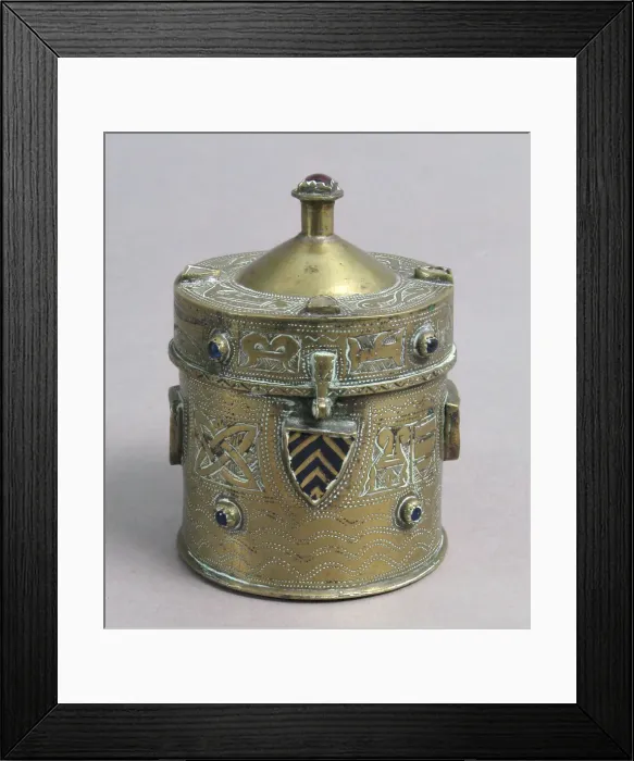 Framed Print : Pyx, Franco-Sicilian, 14th century. Creator: Unknown Framed Print : Pyx, Franco-Sicilian, 14th century. Creator: Unknown