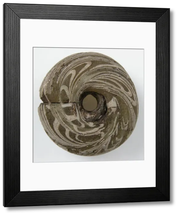 Framed Print : Circular Bead, Frankish, 500-600. Creator: Unknown Framed Print : Circular Bead, Frankish, 500-600. Creator: Unknown