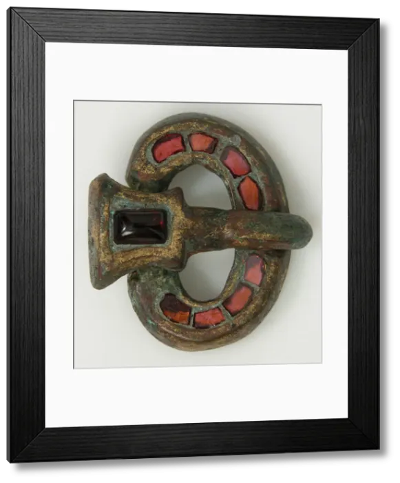 Framed Print : Buckle, Frankish, 500-550. Creator: Unknown Framed Print : Buckle, Frankish, 500-550. Creator: Unknown
