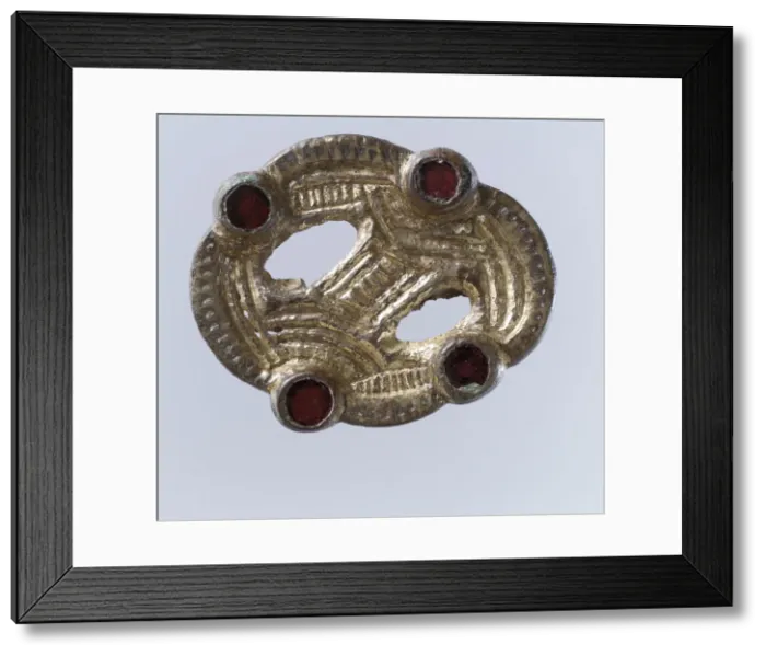 Framed Print : Openwork Brooch, Frankish, second half 6th century. Creator: Unknown Framed Print : Openwork Brooch, Frankish, second half 6th century. Creator: Unknown
