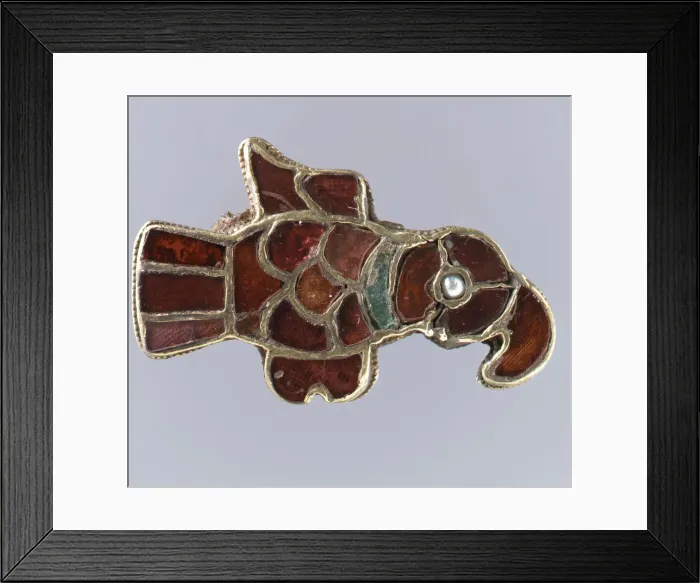 Framed Print : Bird-Shaped Brooch, Frankish, 500-600. Creator: Unknown Framed Print : Bird-Shaped Brooch, Frankish, 500-600. Creator: Unknown