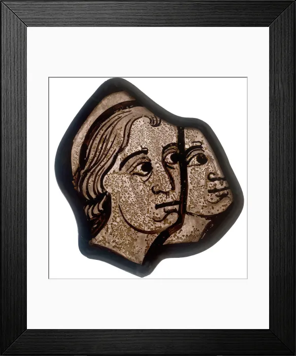 Framed Print : Fragment, French, 1200-1215. Creator: Unknown Framed Print : Fragment, French, 1200-1215. Creator: Unknown