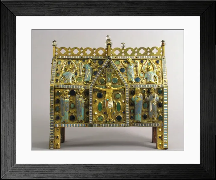 Framed Print : Chasse with the Life of Christ, French, ca. 1235-45. Creator: Unknown Framed Print : Chasse with the Life of Christ, French, ca. 1235-45. Creator: Unknown