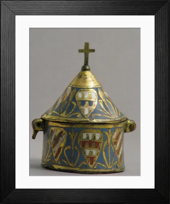 Framed Print : Pyx, French, ca. 1250-1300. Creator: Unknown