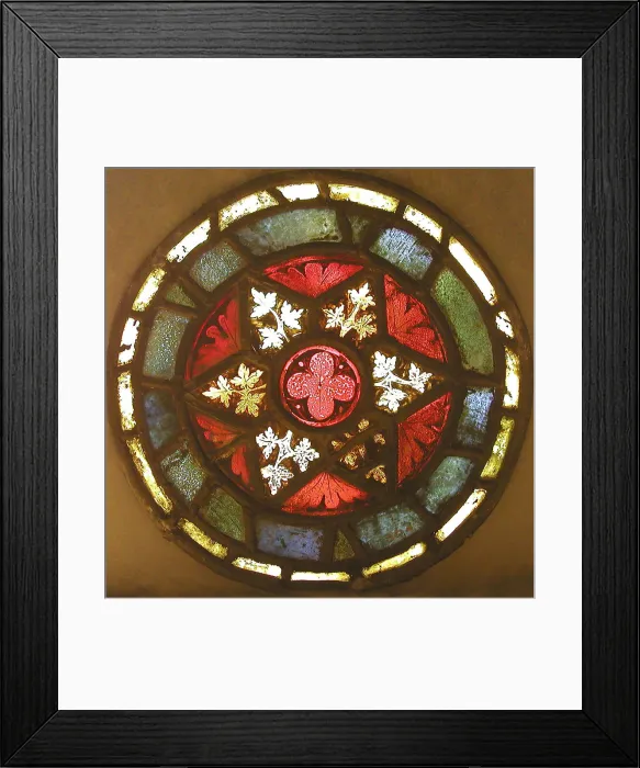 Framed Print : Foliate Medallion, French, ca. 1320. Creator: Unknown Framed Print : Foliate Medallion, French, ca. 1320. Creator: Unknown