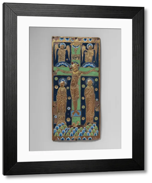 Framed Print : Book Cover Plaque with the Crucifixion, French, ca. 1190-1200. Creator: Unknown Framed Print : Book Cover Plaque with the Crucifixion, French, ca. 1190-1200. Creator: Unknown