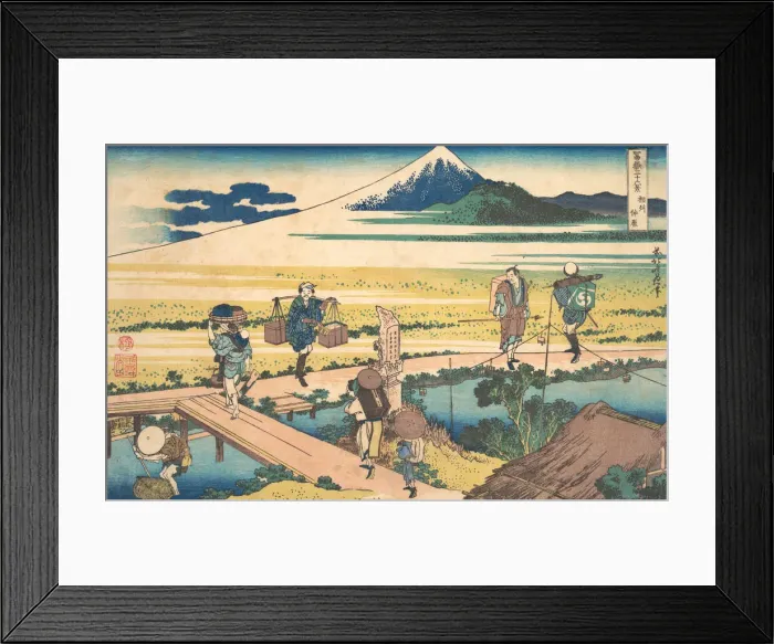 Framed Print : Nakahara in Sagami Province (Soshu Nakahara), from the series Thirty-six Views of M Framed Print : Nakahara in Sagami Province (Soshu Nakahara), from the series Thirty-six Views of M