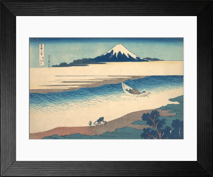 Framed Print : Tama River in Musashi Province (Bushu Tamagawa), from the series Thirty-six Views o Framed Print : Tama River in Musashi Province (Bushu Tamagawa), from the series Thirty-six Views o