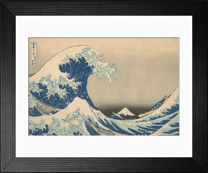 Framed Print : Under the Wave off Kanagawa (Kanagawa oki nami ura), also known as The Great Wave Framed Print : Under the Wave off Kanagawa (Kanagawa oki nami ura), also known as The Great Wave