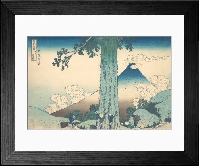 Framed Print : Mishima Pass in Kai Province (Koshu Mishima goe), from the series Thirty-six Views Framed Print : Mishima Pass in Kai Province (Koshu Mishima goe), from the series Thirty-six Views