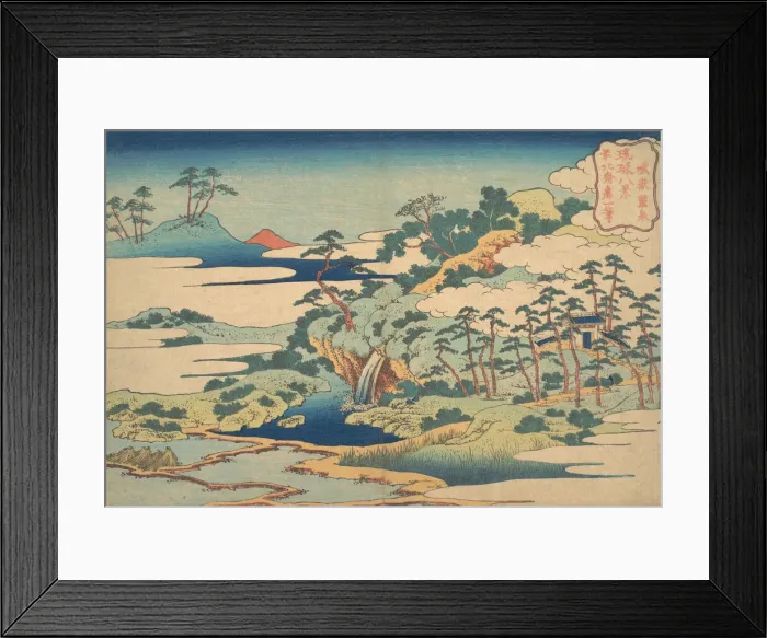Framed Print : The Sacred Spring at Jogaku (Jogaku reisen), from the series Eight Views of the Ryukyu Framed Print : The Sacred Spring at Jogaku (Jogaku reisen), from the series Eight Views of the Ryukyu