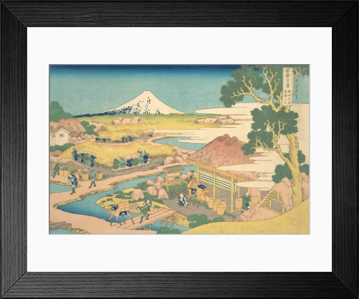 Framed Print : Fuji from the Katakura Tea Fields in Suruga (Sunshu Katakura chaen no Fuji), from t Framed Print : Fuji from the Katakura Tea Fields in Suruga (Sunshu Katakura chaen no Fuji), from t