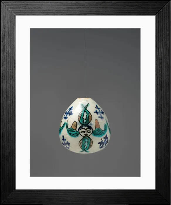 Framed Print : Egg-Shaped Ornament, Armenian, mid-18th century. Creator: Unknown Framed Print : Egg-Shaped Ornament, Armenian, mid-18th century. Creator: Unknown