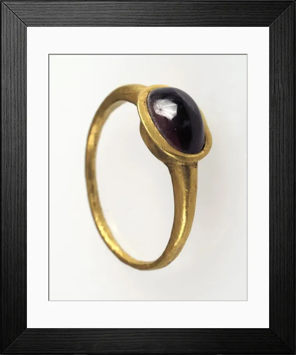 Framed Print : Finger Ring, Frankish, 7th century. Creator: Unknown Framed Print : Finger Ring, Frankish, 7th century. Creator: Unknown