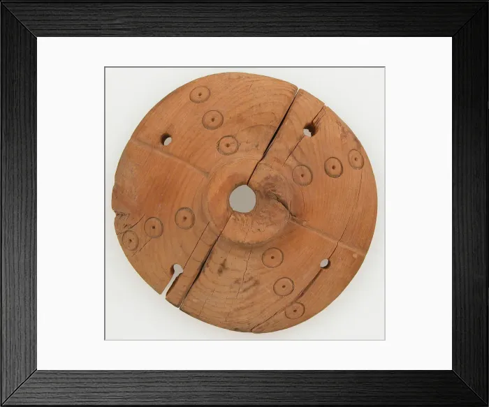 Framed Print : Spindle Whorl, Coptic, 3rd-5th century. Creator: Unknown Framed Print : Spindle Whorl, Coptic, 3rd-5th century. Creator: Unknown