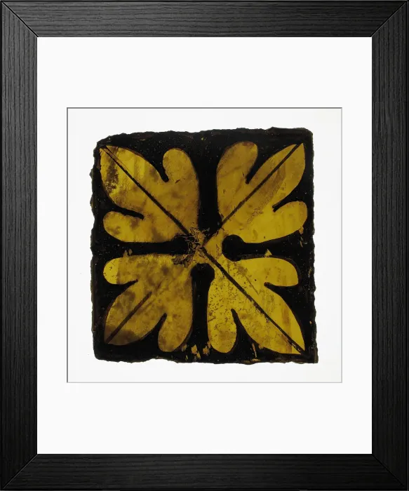 Framed Print : Glass Fragment, European, 15th century. Creator: Unknown Framed Print : Glass Fragment, European, 15th century. Creator: Unknown