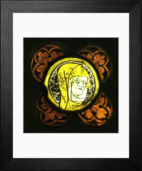 Framed Print : Head of a Woman, French, 14th century. Creator: Unknown Framed Print : Head of a Woman, French, 14th century. Creator: Unknown