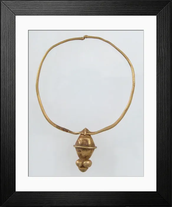 Framed Print : Earring, Avar, 3rd century (?). Creator: Unknown Framed Print : Earring, Avar, 3rd century (?). Creator: Unknown
