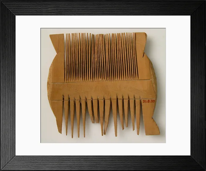 Framed Print : Comb, Coptic, 4th century. Creator: Unknown Framed Print : Comb, Coptic, 4th century. Creator: Unknown