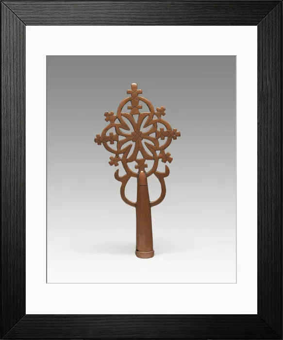 Framed Print : Processional Cross, Ethiopian, 13th-early 14th century. Creator: Unknown Framed Print : Processional Cross, Ethiopian, 13th-early 14th century. Creator: Unknown