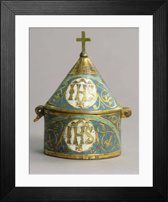 Framed Print : Pyx, French, ca. 1250. Creator: Unknown Framed Print : Pyx, French, ca. 1250. Creator: Unknown
