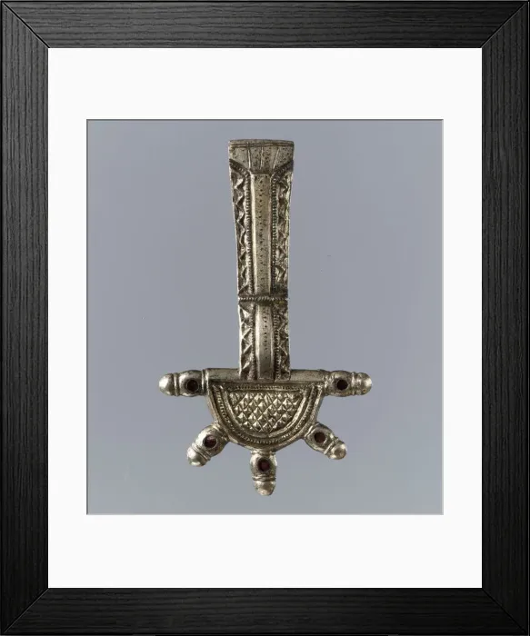 Framed Print : Bow Brooch, Frankish, first half 6th century. Creator: Unknown Framed Print : Bow Brooch, Frankish, first half 6th century. Creator: Unknown